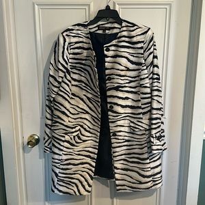 Jones New York Zebra Print Jacket